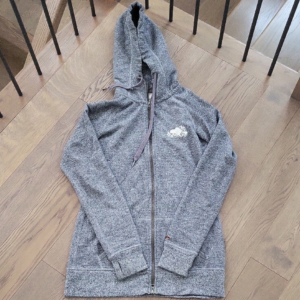 Roots Gray Zip-Up Hoodie